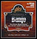 GHS Professional - PF130 - Banjo String Set, 5-String, Ball End, Stainless...