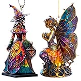 Bunte Feen-Charms im bemalten Stil, lustiger und geheimnisvoller...