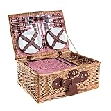 eGenuss Picknickkorb 4 Personen Kühltasche Nikolaus Geschenke für Frauen...