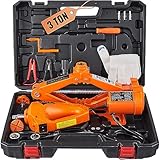 EDEDE Elektrischer Wagenheber, 3 Tonnen/6600 lbs, 12 V, elektrischer...