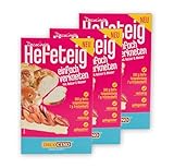 DECOCINO Süsser Hefeteig 3 x 400g - Fertige Backmischung, gelingsicher,...
