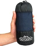 Outdoro Hüttenschlafsack, Ultra-Leichter Reise-Schlafsack - nur 350 g aus...