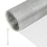Wühlmausgitter 40cm x 7m, Maschendraht Verzinkt, Drahtgitter Feinmaschig 6...