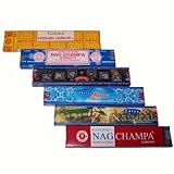 Satya Räucherstäbchen 6er Set Nag Champa Aastha Goloka Natural...