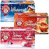 Teekanne Wintertees 3er Set, Süßer Bratapfel, Schneeträumchen &...