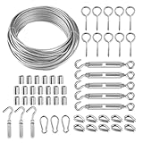 TMTGTS Drahtseil Edelstahl Edelstahlseil kit Rankhilfe Set Stahlseil...