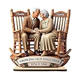 Altes Gemeinsames Paar Statue, Paar Figur Tischdekor - Romantische...