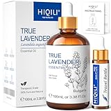 HIQILI Lavendelöl 100ml,100% Reines Natürliches Lavendelöl Ätherisches...