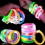 Mikulala12 Stück Leuchtarmband Kinder Blinkende Armbänder in der...
