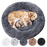 Wahre Tierliebe Hundebett Donut - Das Original - waschbar [M, 80cm,...