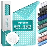 Engelbach® Badewannenmatte rutschfest Inkl. 2 Haken zum Trocknen 88x40cm -...