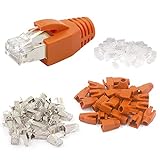 VCE RJ45 Stecker CAT7 CAT6A, 10X Netzwerkstecker POE, Lan Stecker für...