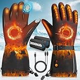 VIWKO Beheizbare Handschuhe, 7.4V 6000mAh wiederaufladbare Beheizte...
