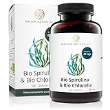MAISON NATURELLE® | Bio Spirulina Presslinge & Chlorella Mix (500 Stück)...