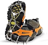 Unigear Steigeisen für Bergschuhe, Schuhkrallen, Eisspikes, Schneekette,...