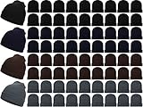 Wintermützen, 72 Stück, warme Strickmützen, Totenkopfmützen, Unisex,...