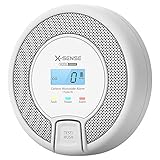 X-Sense CO Melder mit Digitalanzeige, Kohlenmonoxidmelder, Akkurater Sensor...