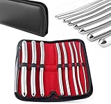 MJW Dilatator-Set Harnröhren-Dilatatoren 8 Hegar-Pins mit Doppelenden 3mm...
