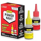 JORLIX POWERNAHT – XL Schweißnaht Kleber Set mit 20 g Kleber & 30 g...