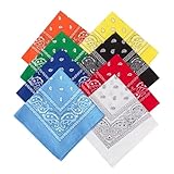 Landrain 8 Stück Bandana Damen, 8 Farben Haarbänder Damen mit Original...