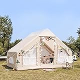 Aufblasbares Campingzelt mit Pumpe, Glamping-Zelte für 4–6 Personen,...