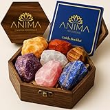 Anima Premium 7 Chakra Heilsteine Set für Energieausgleich – Große...