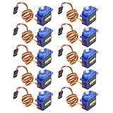 Aramox SG90-Servomotor, Mikro-Servomodul aus ABS-Material, 10 Stück für...