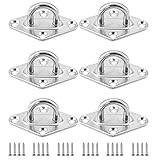 Istloho 6 pcs Augplatte Edelstahl Zurröse Wandöse Decksplatte Mastplatte...