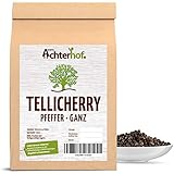 250 g Tellicherry Pfeffer schwarz ganz Premiumqualität aus Indien...