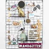 Gadgy Wandgitter schwarz 2er Set | Metallgitter Zimmer Deko Aesthetic |...