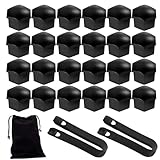 LEBOKJ 24 Stück Universal 19mm Radschraubenkappen,Schraubenabdeckung Auto...