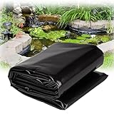 Strapazierfähige HDPE-Teichfolie, 0,12 mm dick, flexible schwarze Membran...