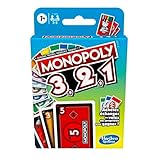 Monopoly Bid Game, Quick-Playing Card Game for 4 Players, Game for Families...