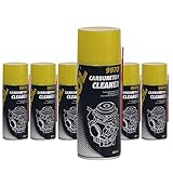 MANNOL 6 x 400ml 9970 Carburetor Cleaner/Vergaser- Drosselklappen- Reiniger