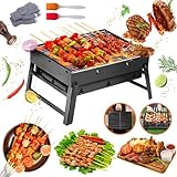 Klappgrill,Holzkohlegrill Klein,BBQ Barbecue Grill,Outdoor Picknick...