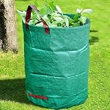 GroundMaster Runder Gartenabfallsack 300 Liter - Gartensack Stabil, Robust...
