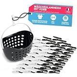 Culiclean Stabil Soft Clips mit Wäscheklammernkorb - 40 Stück,...