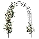 LEADZM – Gartenbogen aus Metall 134.5X 58.5x213cm – Rosenbogen ohne...