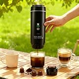 Tragbare Espressomaschine mit Akku, 3 in 1 Mini Kaffeemaschine für...