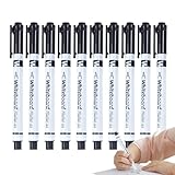 Whiteboard-Marker, Schulstift mit Radiergummi, 0,5 mm feine Spitze,...