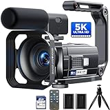 Videokamera 5K 56MP Camcorder Vlogging Kamera für YouTube,WiFi Nachtsicht...