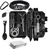 Tradista Survival Kit 15 in 1 - Außen Notfall Survival Kit mit...