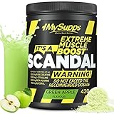 My Supps Scandal Pre Workout Booster 420g Green Apple - Pump...