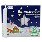 OLShop AG 2er Pack Baumkerzen weiß ca. 13 x 105 mm (2 x 20 Stück)...