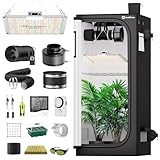 Hon&Guan Growzelt Komplettset, Growzelt 80X80X180cm, LED Grow Lampe mit...