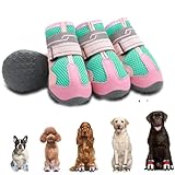 Schuhe für Hunde für heißen Gehweg, atmungsaktive rutschfeste...