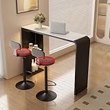 Schmaler langer hoher Esstisch mit Stauraum – vielseitige Küchenbar &...