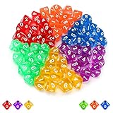 Lociban Polyedrische Würfel Set, 60 Stück Dice, 10 Seitige Bunt Würfel,...