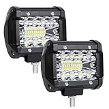 URAQT LED Arbeitsscheinwerfer, 2x60W Auto Scheinwerfer 6000K...