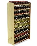 MODO24 Flaschenregal Weinschrank Weinständer Weinregal für 63 Flaschen,...